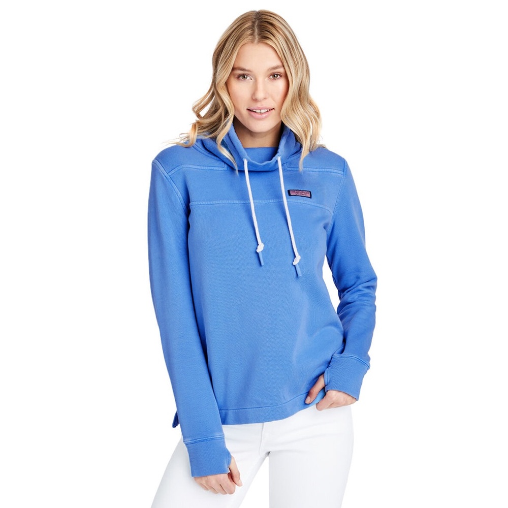 🐳Vineyard Vines Garment Dyed Relaxed Funnel Neck Shep Shirt🐳